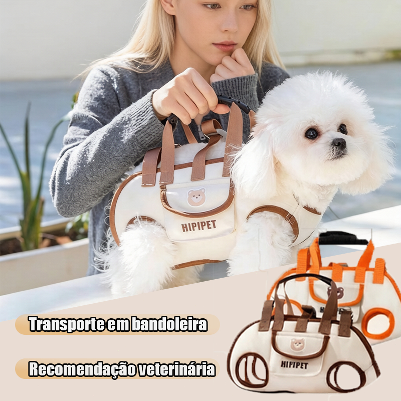 Mochila horizontal portátil para cães e gatos, bolsa de ombro ou transversal em Oferta na Shopee