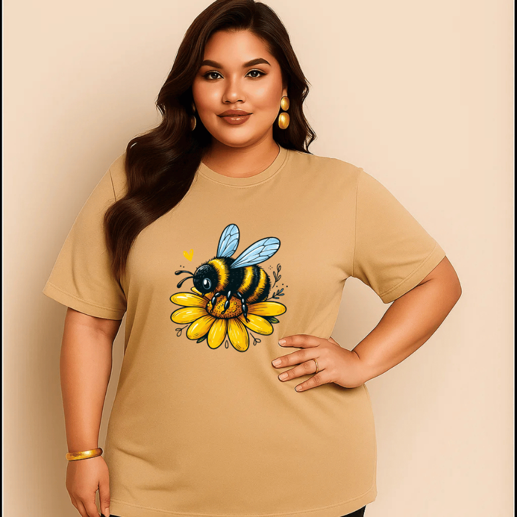 Camiseta Plus Size Feminina Estampada Do P Ao G5 3 Coração Love Academia Treino 100% Algodão Premium Verão