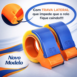 1 ou 2 Aplicador de Fita Adesiva Dispensador Manual Para Fechar Caixas Embalagem Logística em Oferta na Shopee