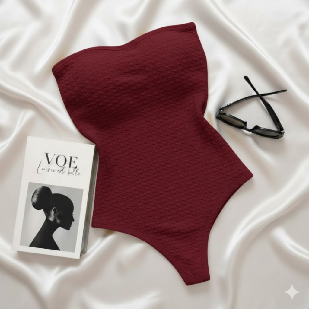 Body Tomara que Caia Com Bojo Bela e Atrevida Texturizado Tendência Verão Moda Gringa