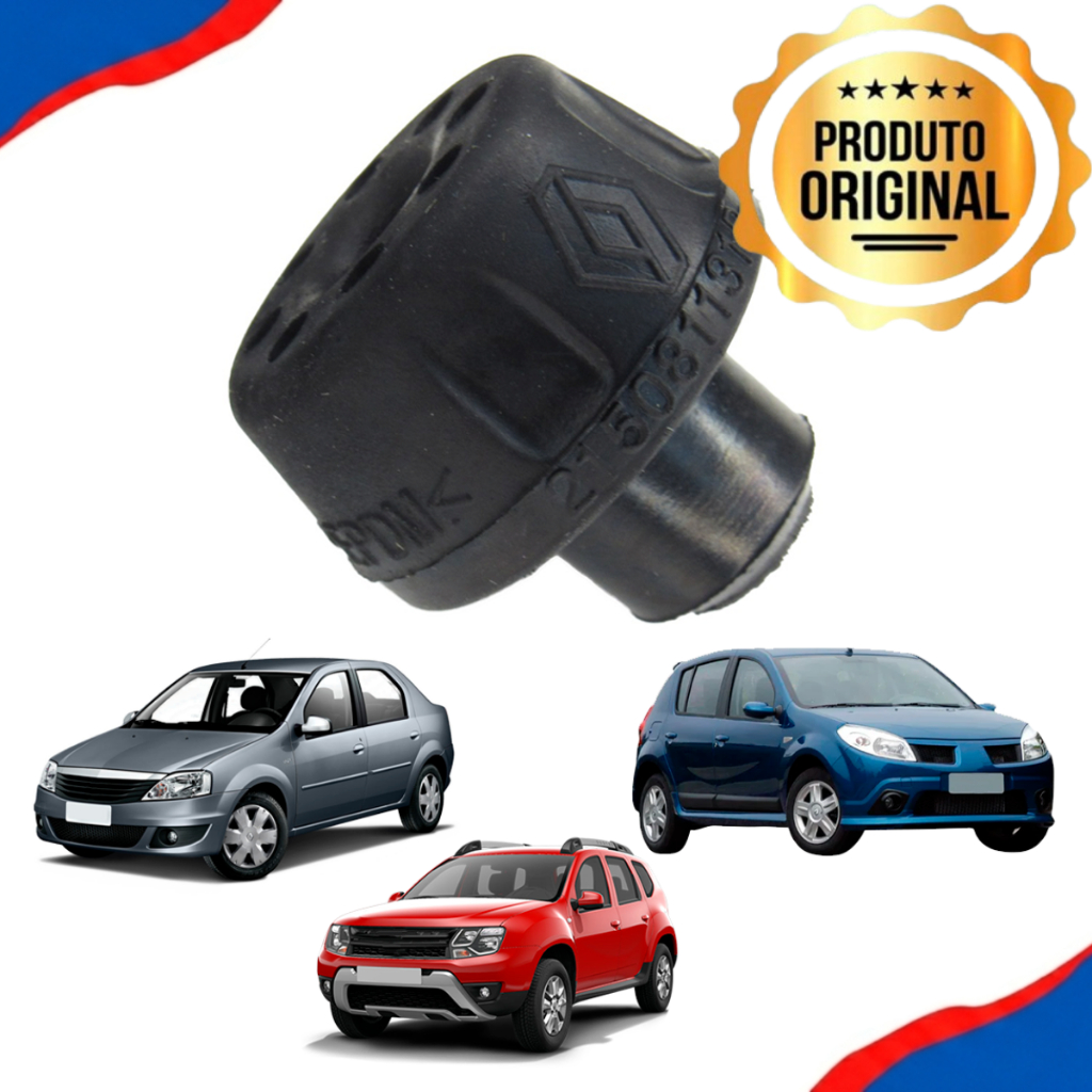 Coxim de Borracha Inferior do Radiador Renault Logan Sandero Duster Captur Oroch Original