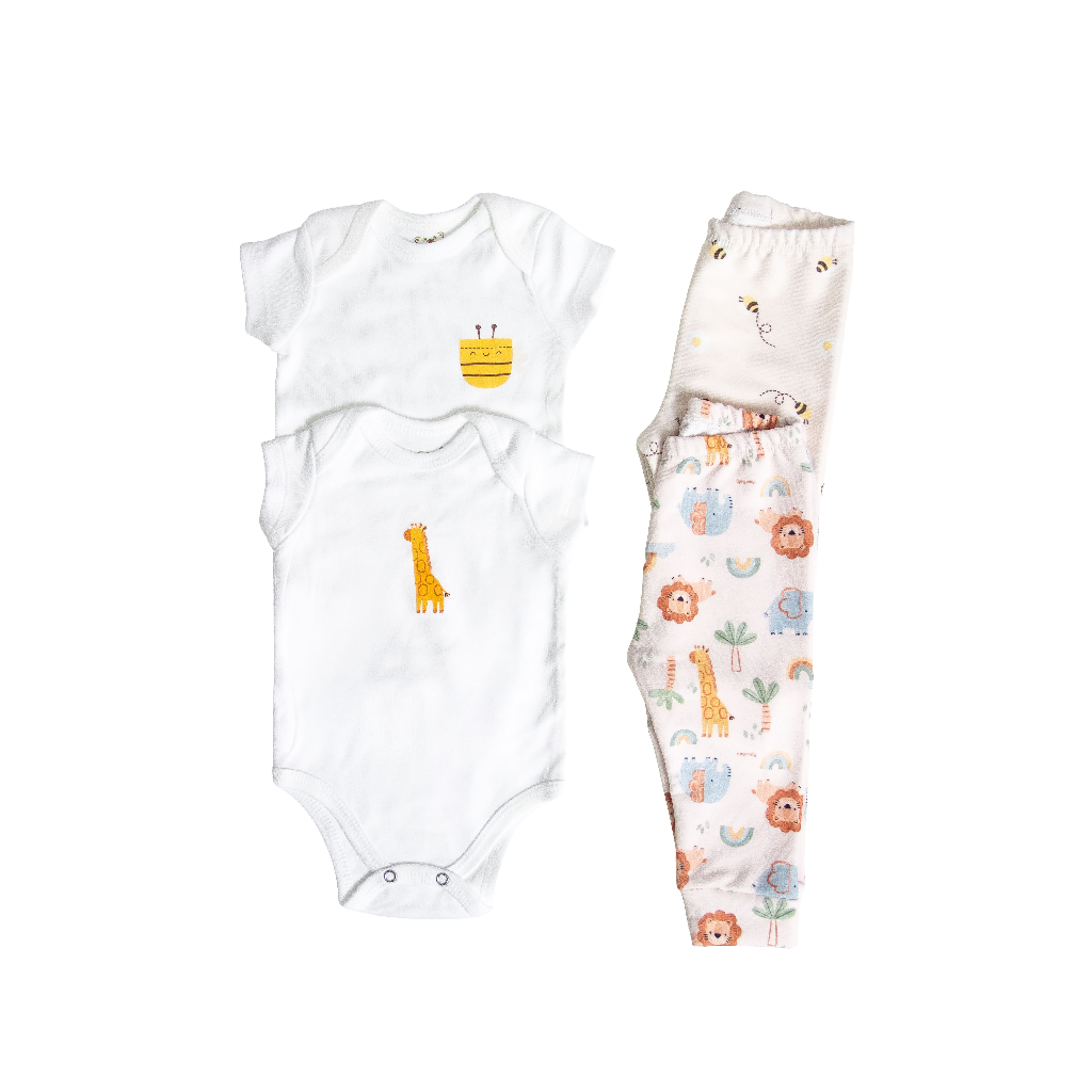 Kit 4 Peças - Conjunto Girafinha e abelha em Oferta na Shopee