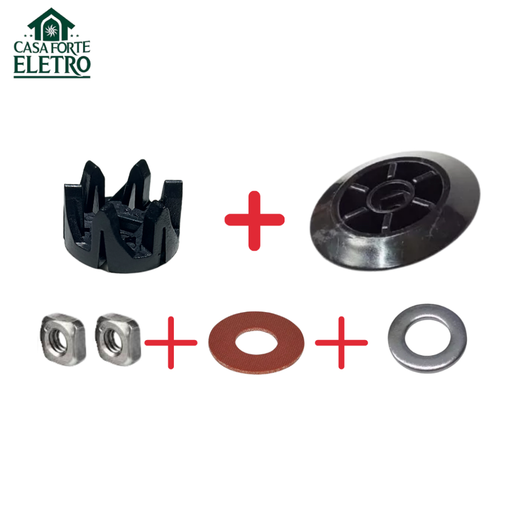 Arraste Reforçado Copo  Motor Arruelas Compatível Liquidificador Mondial L99 L850 L900 L1000 L1100 L1200 em Oferta na Shopee