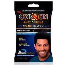 Shampoo 5 min Color Tonalizante Niely Cor&Ton Homem Preto Intenso sachet-10ml em Oferta na Shopee