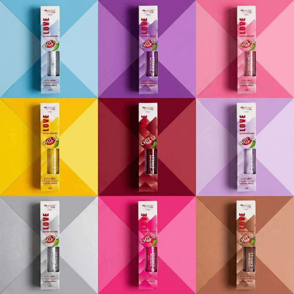 Gloss Labial Volumoso Chilli Max Love em Oferta na Shopee
