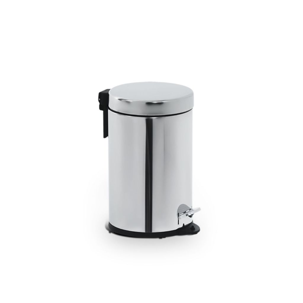 Lixeira Com Pedal E Balde Brinox - Decorline 3 Litros Aço Inox em Oferta na Shopee