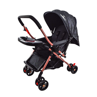 Carrinho de Bebê Premium Passeio Menina Menino Compacto Reclinavel Alça Reversivel com Mosquiteiro em Oferta na Shopee