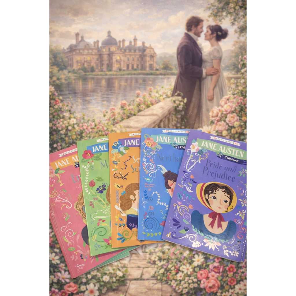 Box com 6 livros Jane Austen – Easy Classics | Coleção Infantil em Inglês