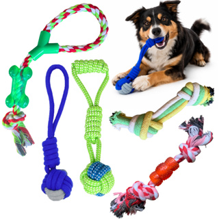 Brinquedos de corda para cachorros mordedor puxador pet em Oferta na Shopee