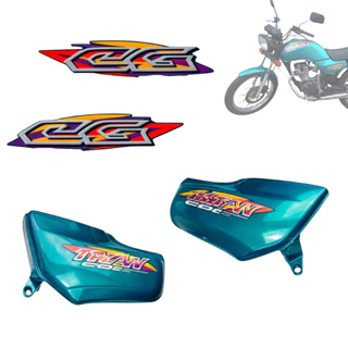 Carenagem Tampa Lateral Titan 125 Verde 1997 1998 1999(Par) + Adesivos em Oferta na Shopee