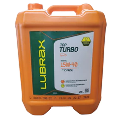 Óleo Motor Diesel Lubrax Top Turbo Essencial 15w40 Balde 20Lts