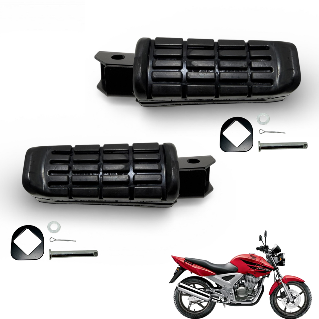 Pedaleira Twister 250 Cbx250 2001 A 2008 Cb 300 cbx 200 Strada kit 2 Peças