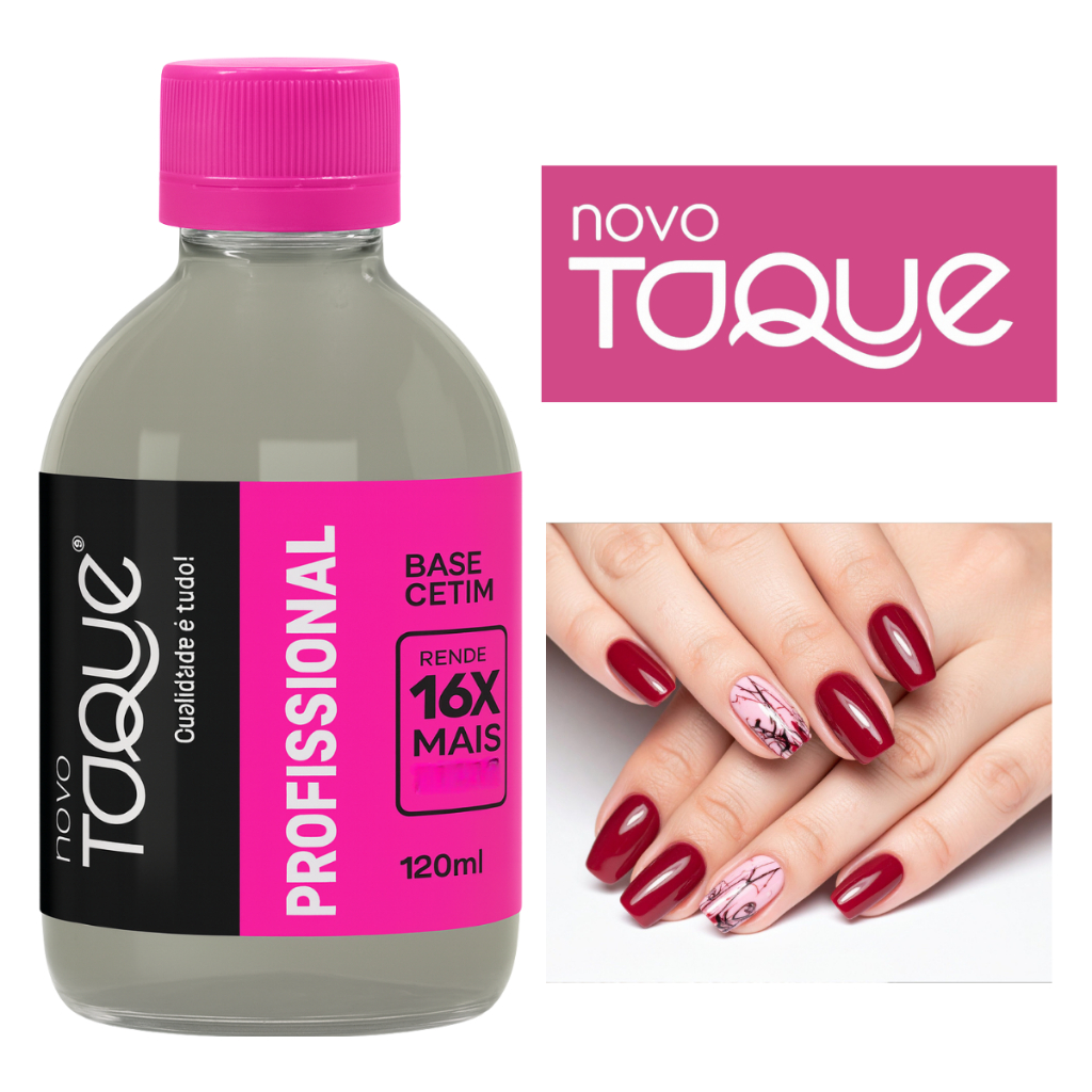 Base Cetim Tratamento Fortalecedora Unha Dura Manicure Tratamento Profissional 120mL