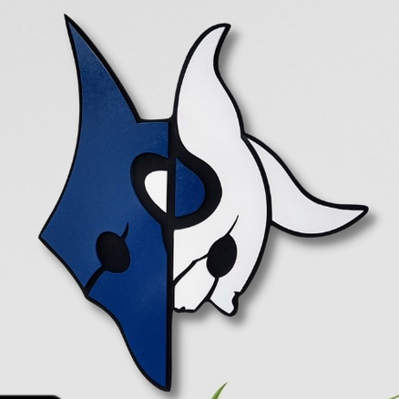 Placa Quadro Decorativo Os Kindred League Of Legends Jogos MOBA Campeão Alto Relevo 3D Madeira MDF Fita Adesiva Colorido