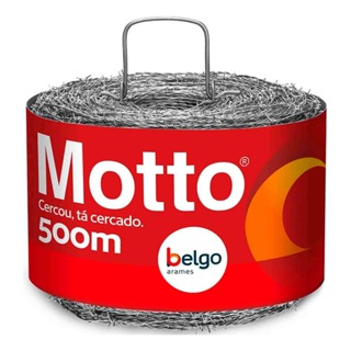 Arame Farpado Galvanizado Belgo 500 Metros 1,60mm Resistência Motto em Oferta na Shopee