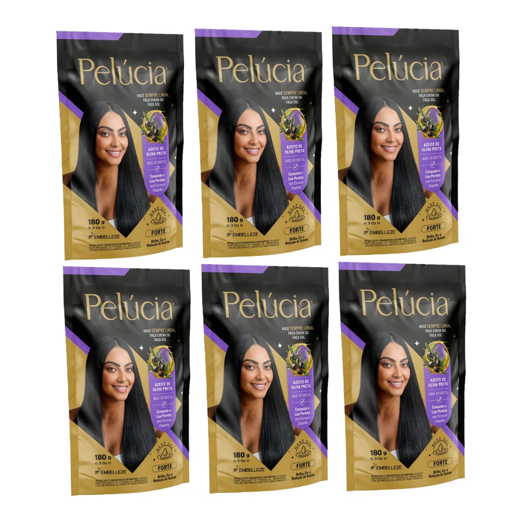 ALISANTE HENÊ PELÚCIA FORTE POUCH 180G EMBELLEZE - 6 UNIDADES  (Nova embalagem  ) em Oferta na Shopee