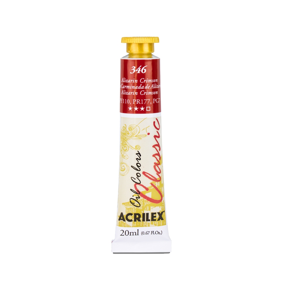 Tinta a Óleo 20ml Acrilex - Alizarin Crimson 346