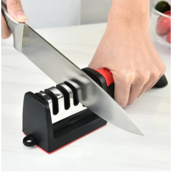 Afiador de Faca Profissional 3 Estágios Amolador Cozinha Rápido e Seguro em Oferta na Shopee