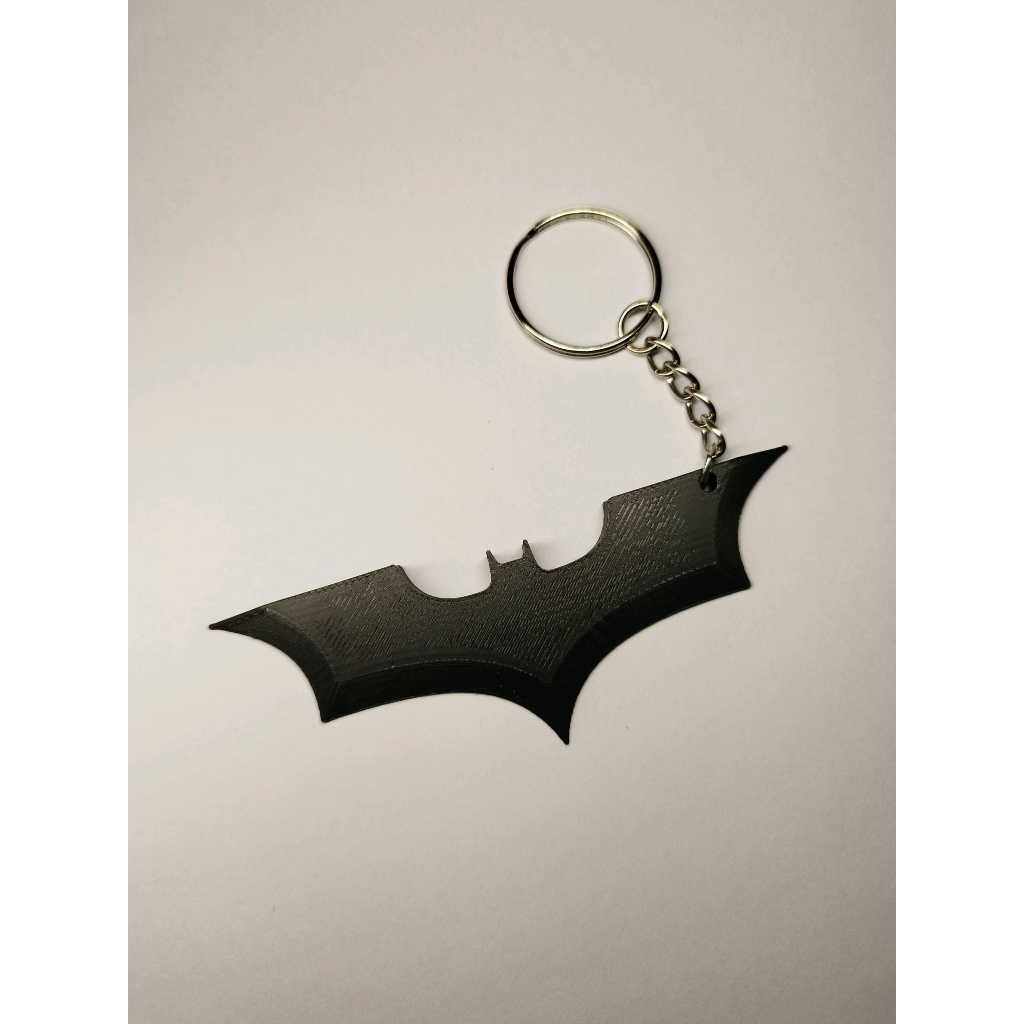 Chaveiro Logo do Batman 3D Símbolo Morcego Preto Geek