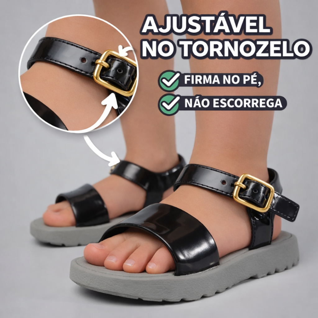 Sandália Infantil Menino Calce Fácil Ajustável Leve Confortavel em Oferta na Shopee