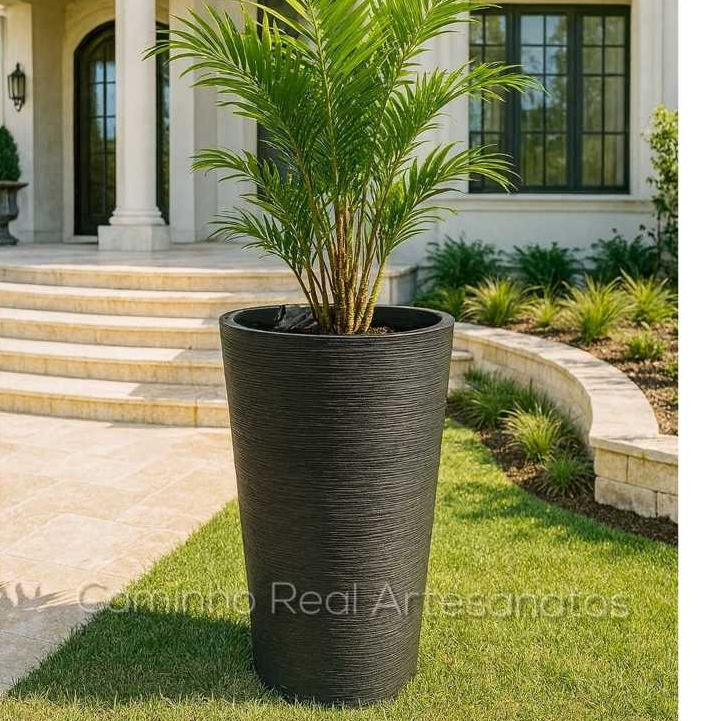 Vaso para Sala  - Vaso Coluna Cone Texturizado em Oferta na Shopee