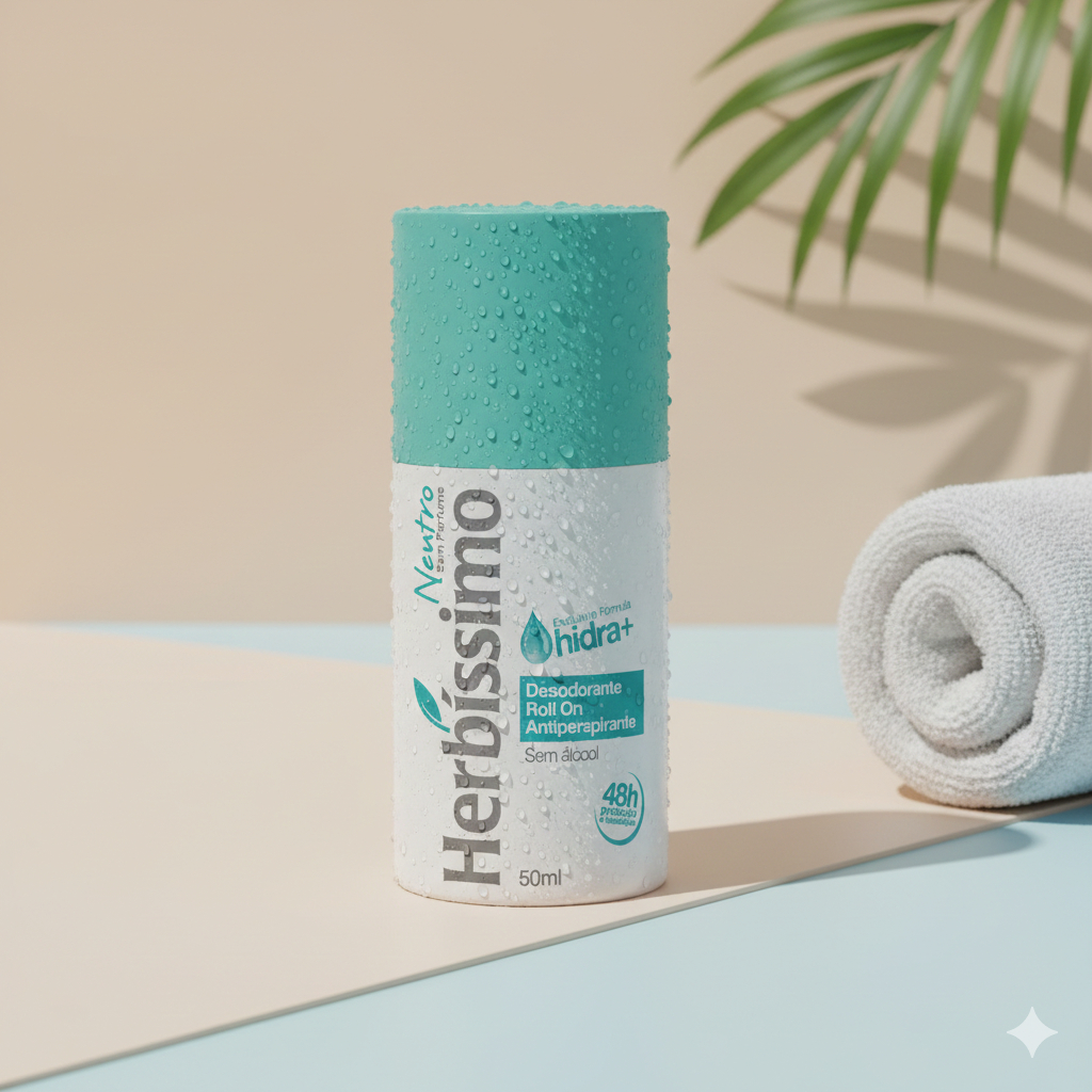 Desodorante Roll-On Herbíssimo Neutro 50Ml em Oferta na Shopee