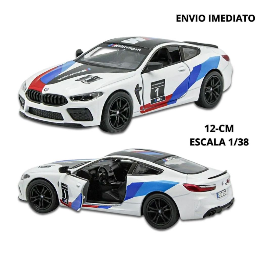 Miniatura BMW M8 Competition Coupé Carrinho Coleção - Escala 1/38 em Oferta na Shopee
