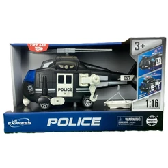 Helicóptero de Resgate Polícia Sons e Luzes Fricção 1:16 - Brink Center