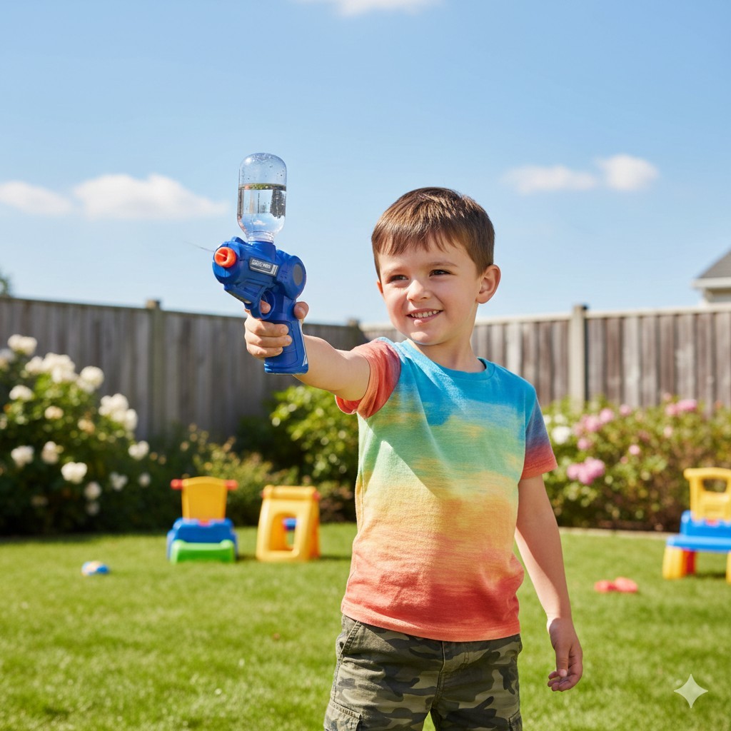 PISTOLA JET DE ÁGUA SORTIDO LONGO ALCANCE - ZOOP TOYS