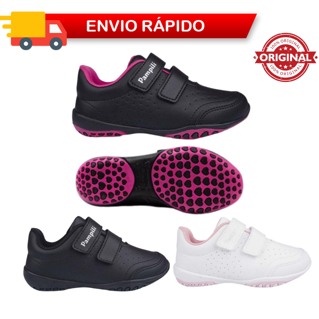 Tênis Infantil menina Pampili Honey Escolar Colegial