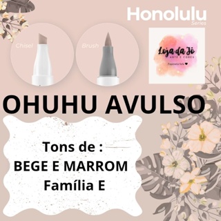 Ohuhu Avulso Honolulu - tons de bege/marrom - Família E em Oferta na Shopee