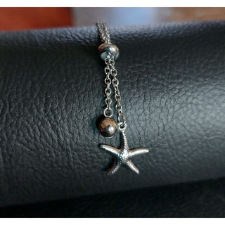 Colar Feminino Gravatinha em Aço Inoxidável - Estrela do Mar, colar gravatinha estrela do mar.
