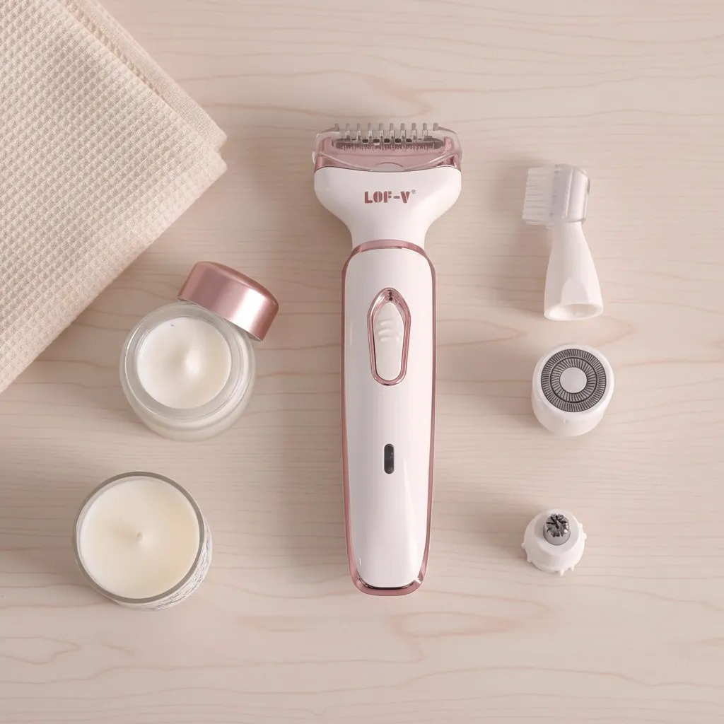 Depilador Aparador Elétrico de pelos 4 em 1 Corpo/Pernas, Rosto, Nariz e Sobrancelhas em Oferta na Shopee