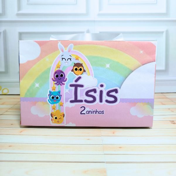 Sacolinha Personalizadas Bolo Fofo Caixinha Lembrancinhas Personalizadas