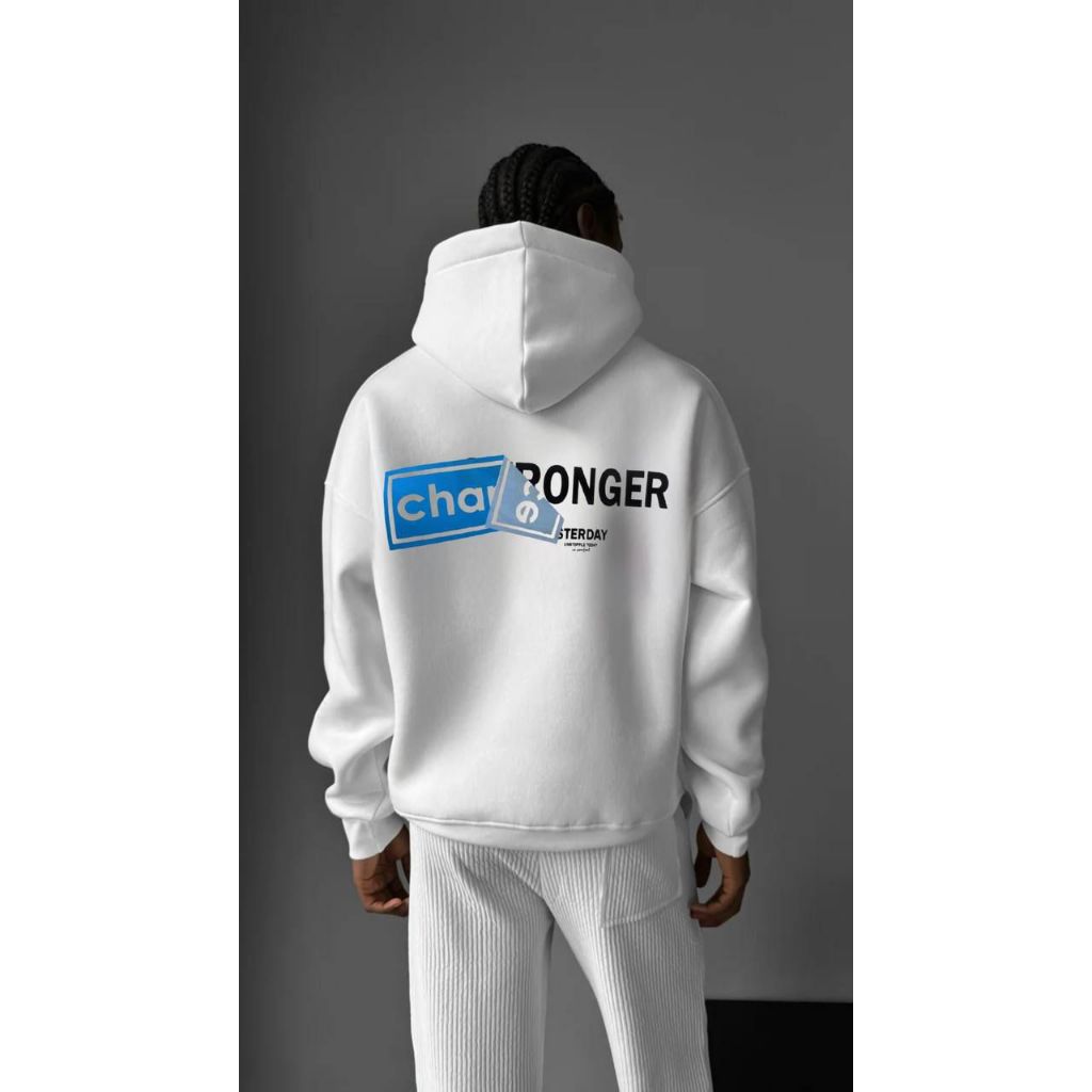 Moletom Capuz Anime Stronger Tag Aftersoul Unissex Plus Size PP ao G3 Peluciado