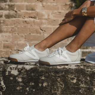 Tênis Feminino Vittal Couro Legítimo Naomi Casual Clássico Retrô Off White em Oferta na Shopee