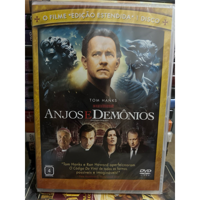 DVD Anjos e Demônios Edição Estendida Lacrado Original Tom Hanks Suspense