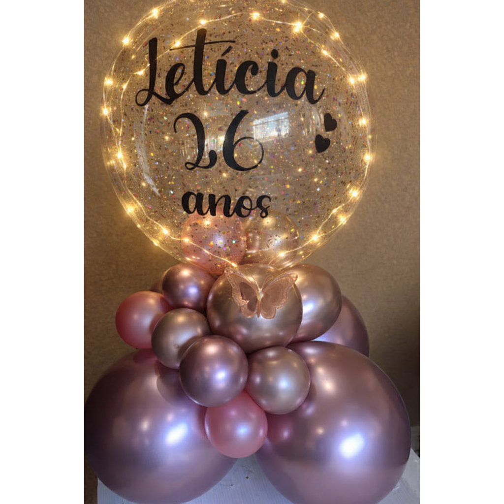 Balão Bubble Personalizado com LED completo