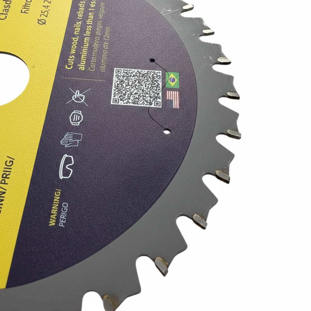 Lamina Serra Circular 180mm (7") X Furo de 20mm X 32 Dentes Multicorte Corta Tudo Aço, Aluminio etc. · foto 2