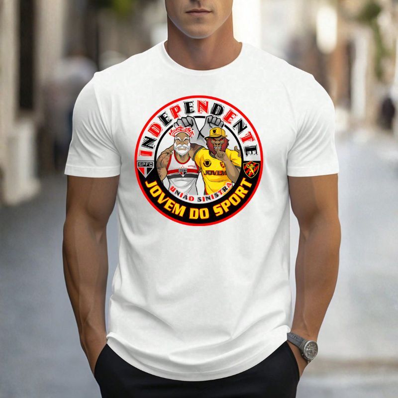 Camisa Da torcida Independente E Jovem Do Sport - Camiseta t shirt Da Torcida tricolor