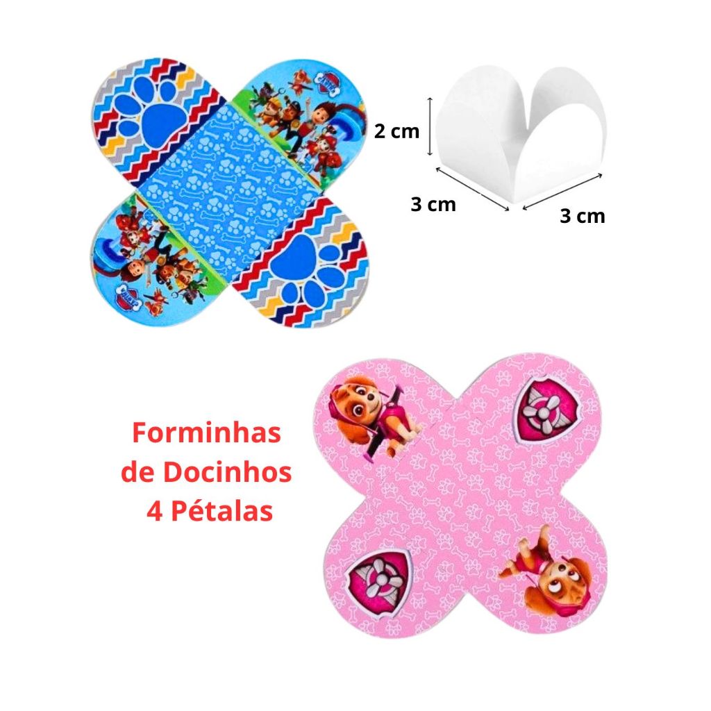 Forminha de Doces Patrulha Canina /Lembrancinha de Festa /Aniversário/kti festa/caixinhas/festa