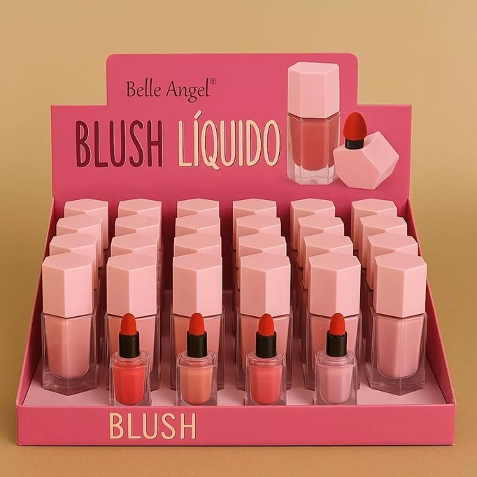 Blush Liquido Belle Angel Super pigmentado 6 cores Promoção em Oferta na Shopee