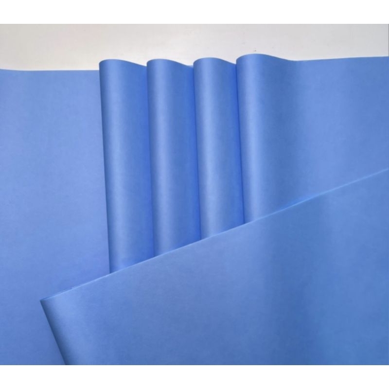 Papel de Seda Azul Bebê - 50x35 pct 50 folhas ou 100 folhas, embalagem roupa,doces rococó, pipas embrulho
