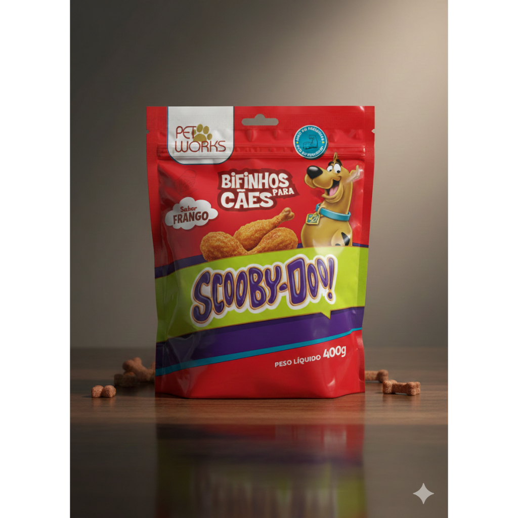 Petisco Bifinho Snack Cachorro Scooby Doo 400g em Oferta na Shopee