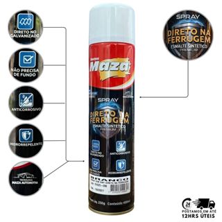 Spray Tinta Esmalte Sintético Maza Direto na Ferrugem Para Portão Grades Anticorrosivo 400ml em Oferta na Shopee