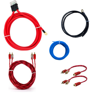 Kit De Instalação De Amplificador Até 1200w  Cobre Puro em Oferta na Shopee