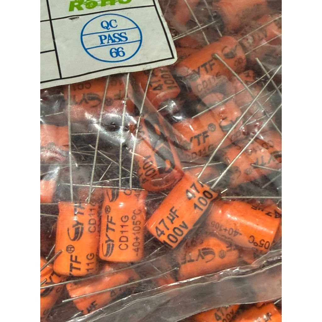 10 Capacitor 47x100 Bipolar Para Driver Corneta 47Uf 100V