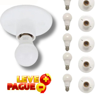 luminação Lâmpada de led e Plafon +Soquete para lâmpada Plafon  e Lâmpada 9w 6.500K até 10 UN
