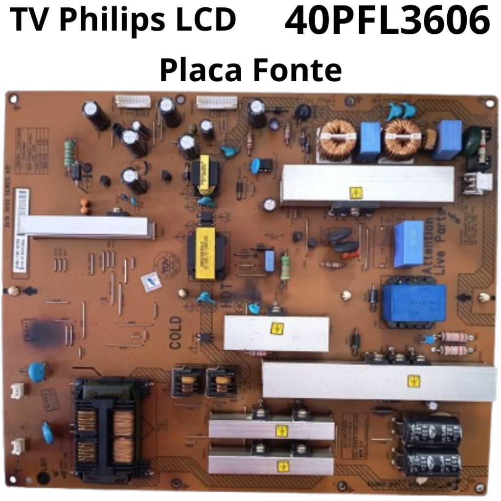 3125 Placa Fonte para tv Philips LCD Modelo: 40PFL3606