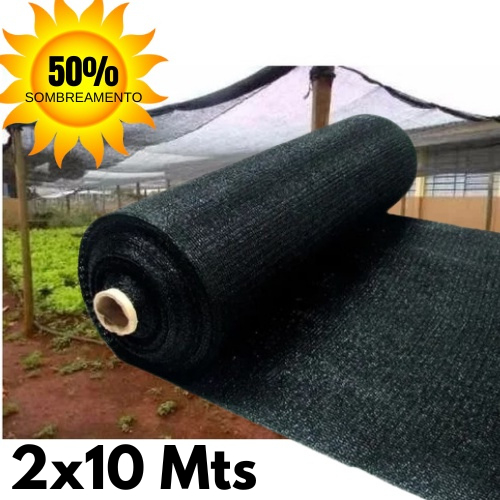 Sombrite 50% 2x10 Metros para Horta Jardim Orquidário Estufa Viveiro Proteção UV Alta Resistência em Oferta na Shopee